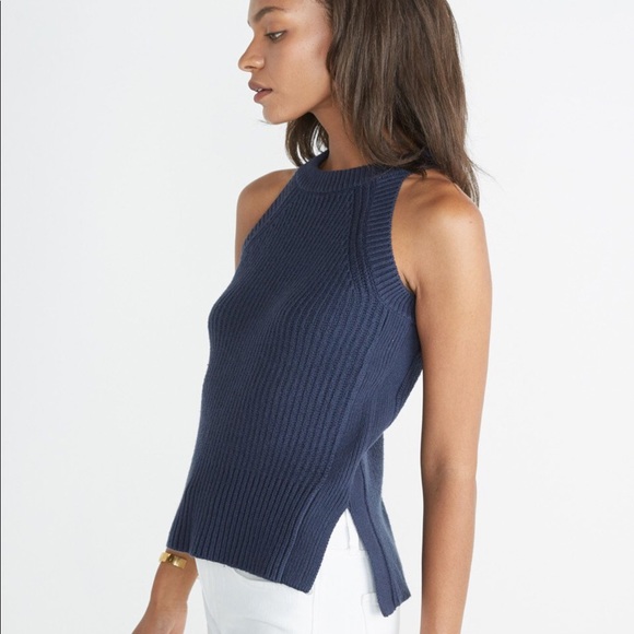 Marine Layer Tops - MARINE LAYER || NWT vita sweater tank mood indigo